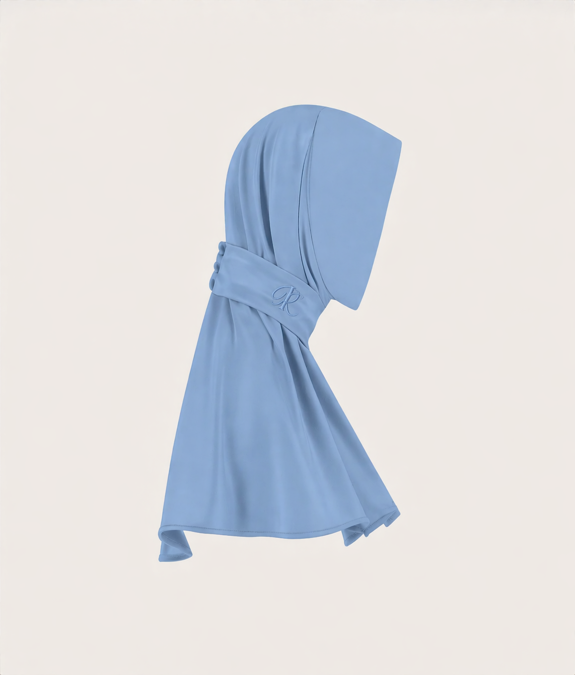BUTTON SCARF - OCEAN MIST