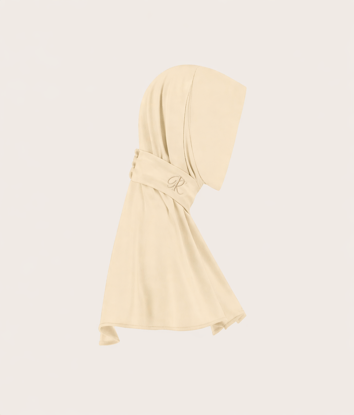 BUTTON SCARF - SOFT BUTTER