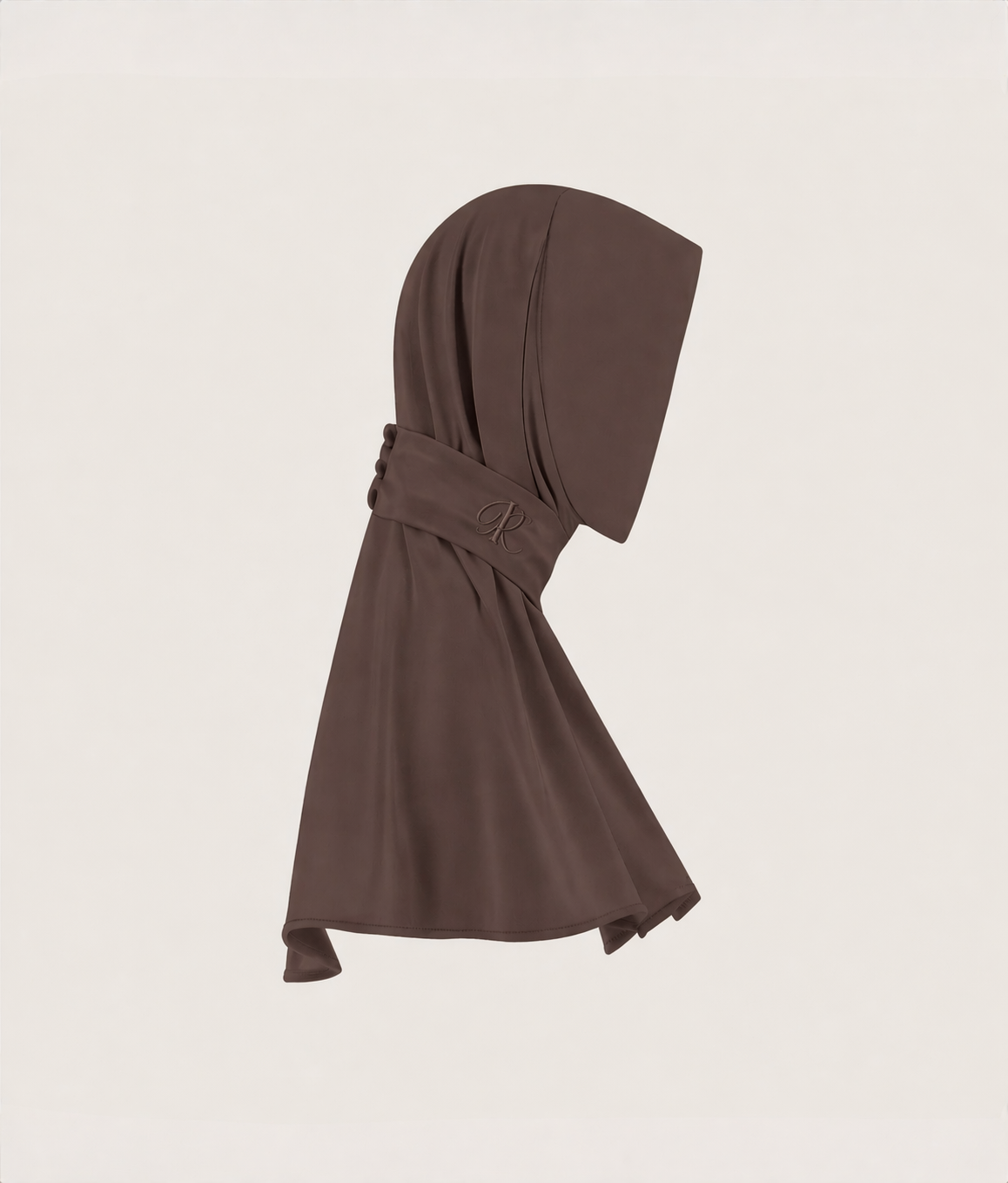 BUTTON SCARF - CHOCOLATE MIST